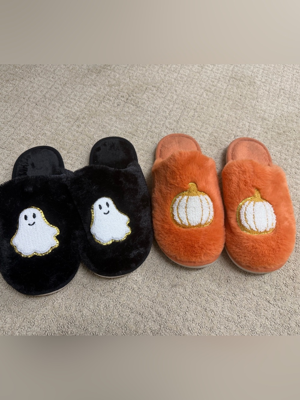 Fall/halloween slippers women